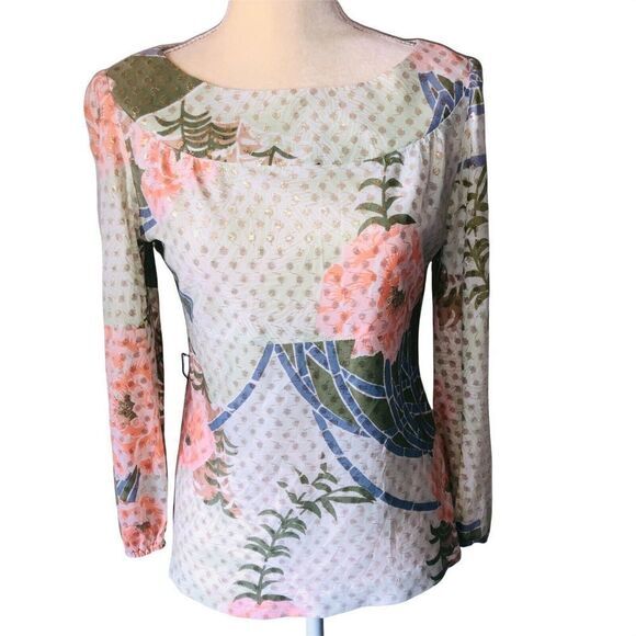 Vintage Blouse by Alice of California Made in Union ILGWU US Sz 10 Very pretty! - Picture 7 of 11